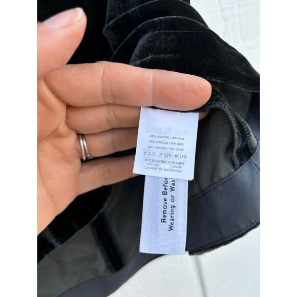 NWT Madewell Green Velvet Choker Top, Deep V Neck, Size S - Picture 10 of 11